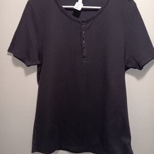Rosio Black Short Sleeve Tee